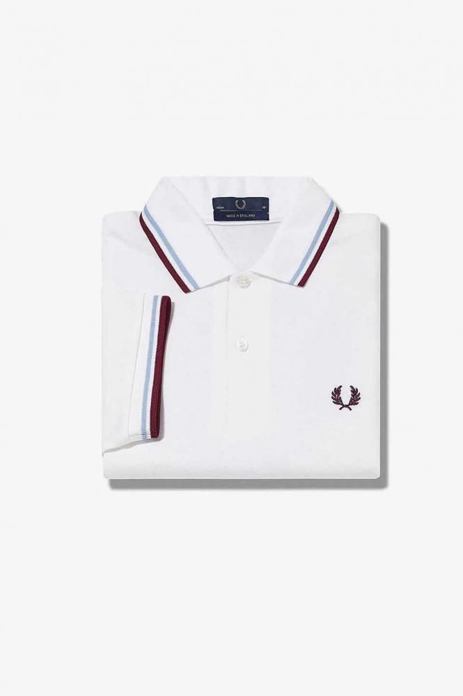 FRED PERRY M12 ポロシャツ 38 イングランド製　オフホワイト The Fred Perry Shirt - M12／イングランド製フレッドペリー