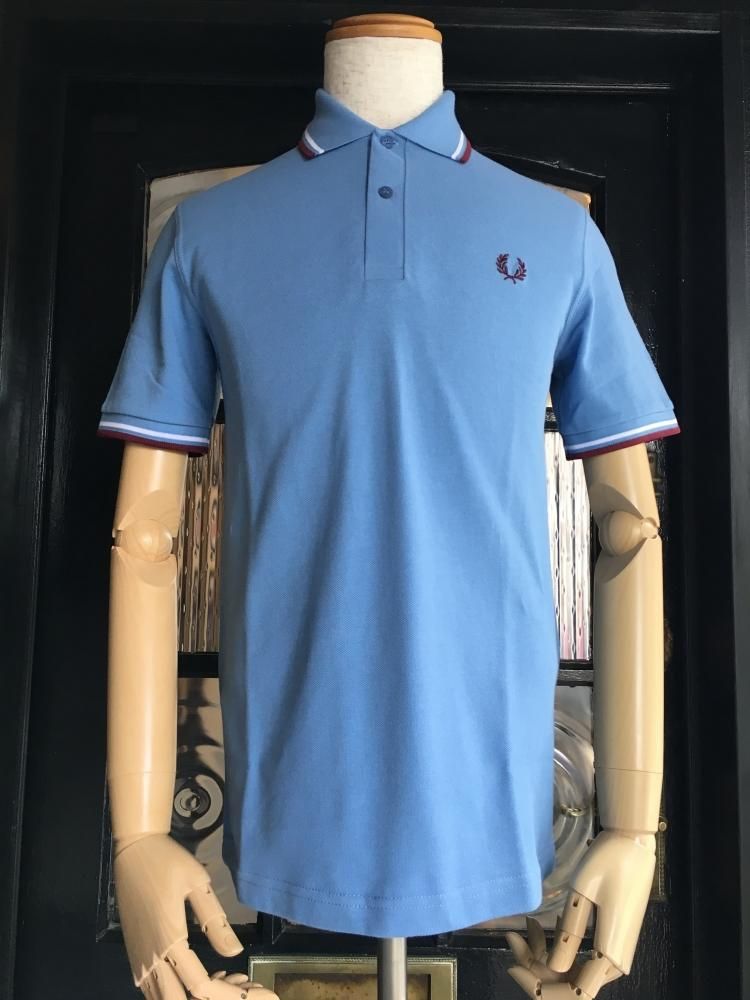 TWIN TIPPED FRED PERRY SHIRT M12 【MID BLUE】☆Fred Perry TWIN TIPPED FRED PERRY SHIRT M12 【MID BLUE】☆Fred Perry
