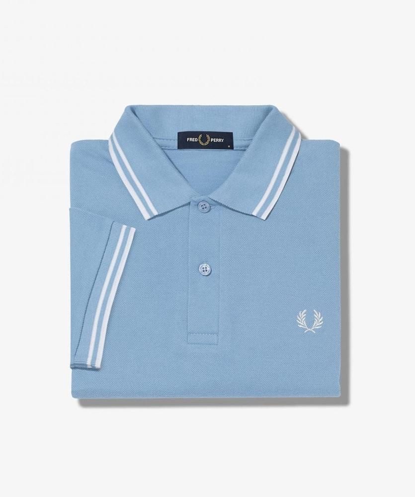 The Fred Perry Shirt M3600 【SKY/SNOW/SNOW】☆英国直輸入