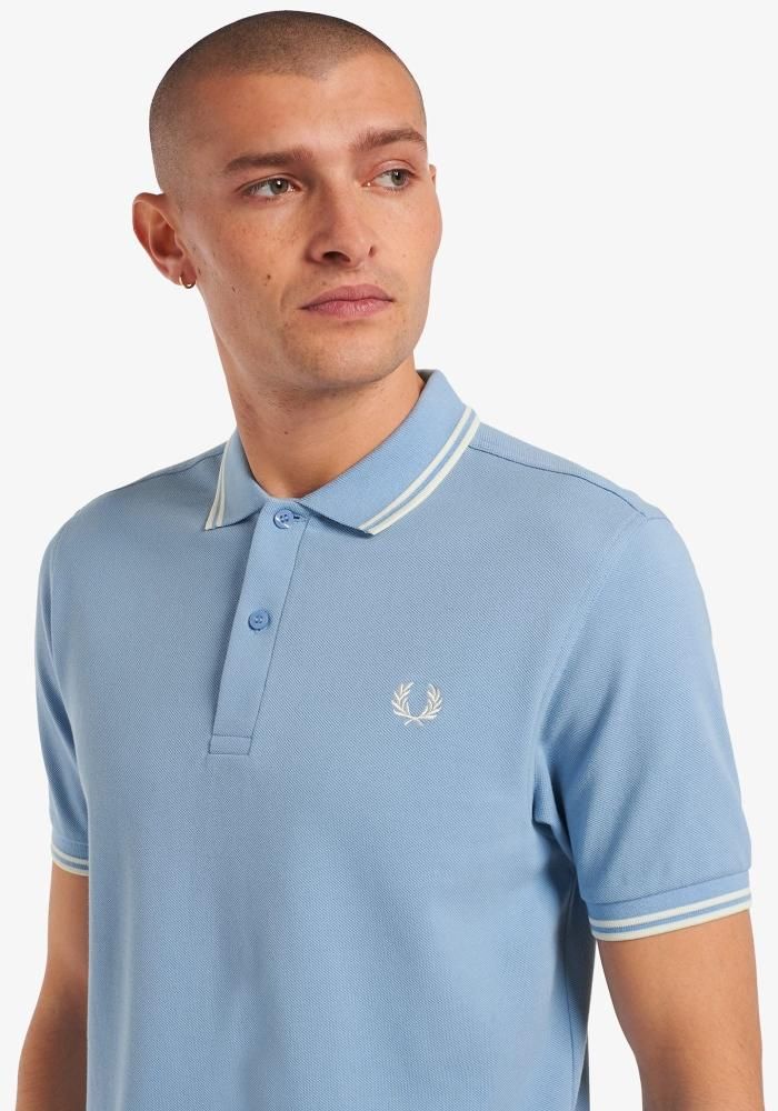新品　FRED PERRY ポロシャツ SHIRT M3600  Sky  S The Fred Perry Shirt M3600 【SKY/SNOW/SNOW】☆英国直輸入