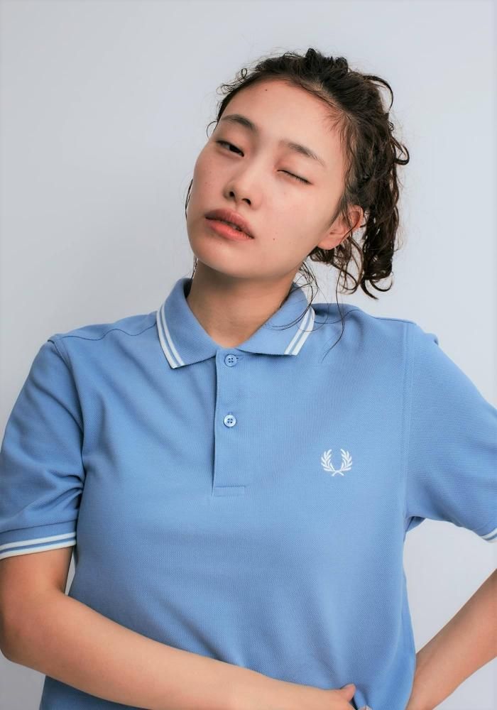 The Fred Perry Shirt M3600 【SKY/SNOW/SNOW】☆英国直輸入