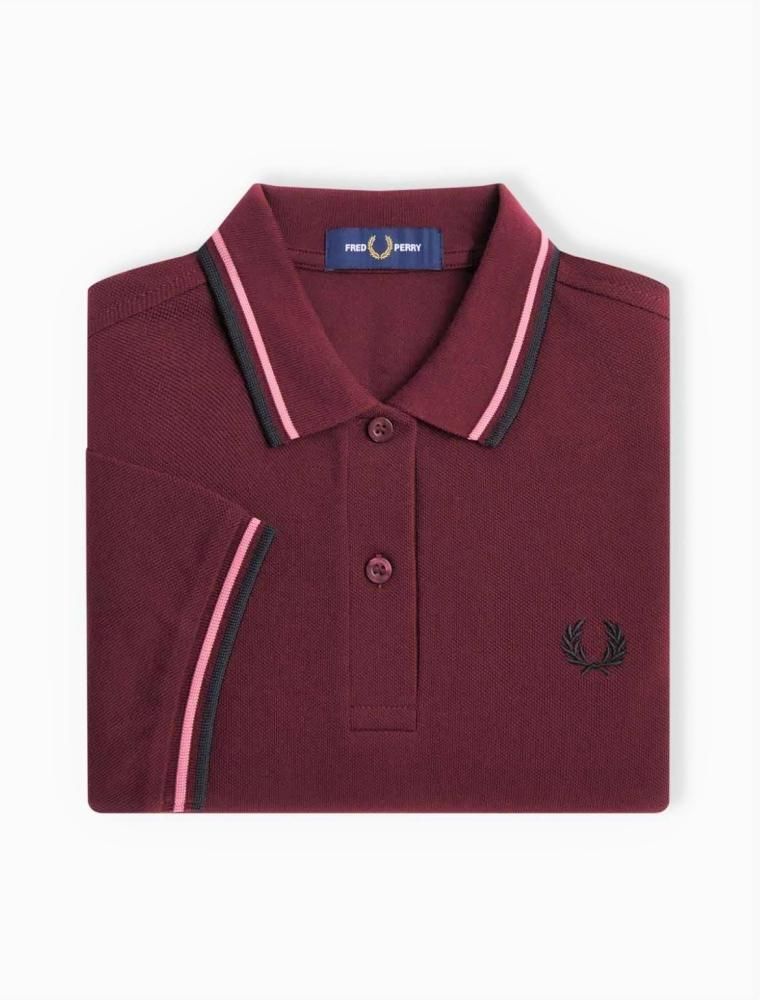 WOMENS☆TWIN TIPPED FRED PERRY SHIRT G3600【OXBLOOD/R80
