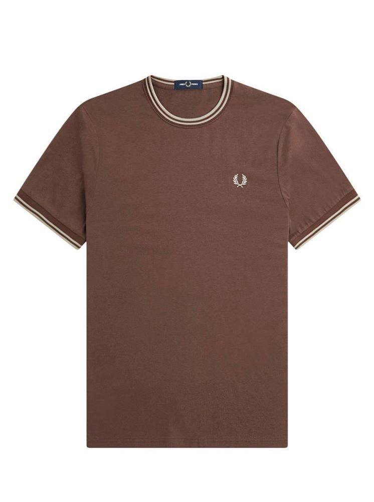 Fred Perry☆Twin Tipped T-Shirt 【BRICK / WARM GREY