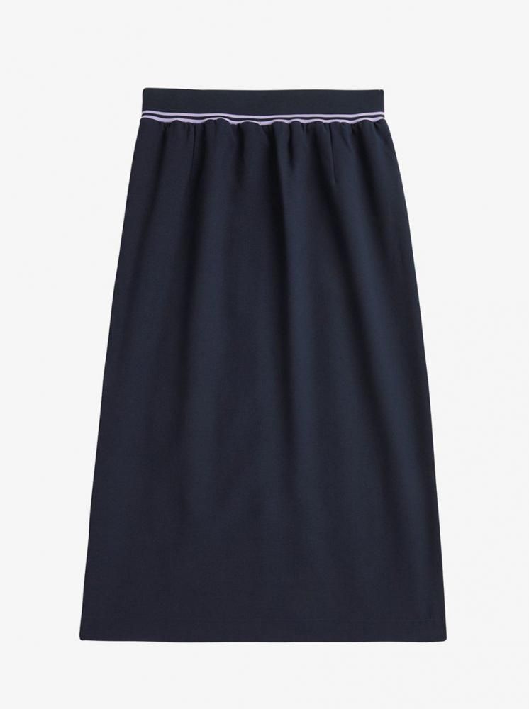 WOMENS☆Fred Perry Tipped Pleated Skirt 【Black, Navy