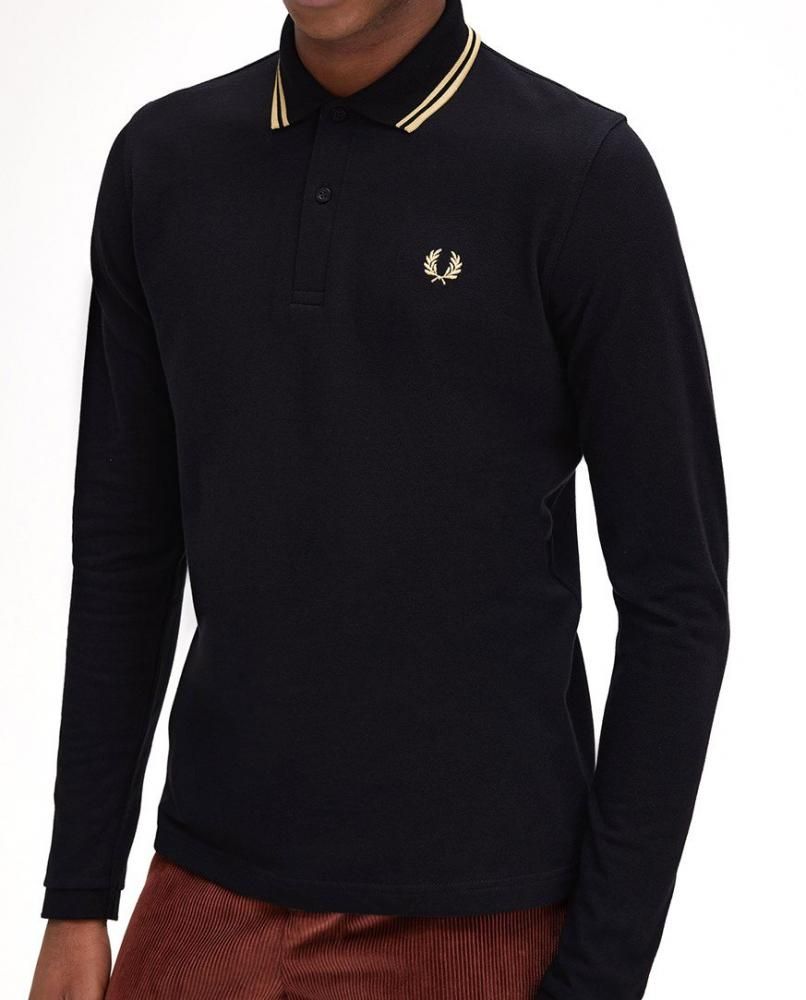 The Fred Perry Shirt - M1212 【BLACK / CHAMPAGNE】 MADE IN The Fred Perry Shirt - M1212 【BLACK / CHAMPAGNE】 MADE IN