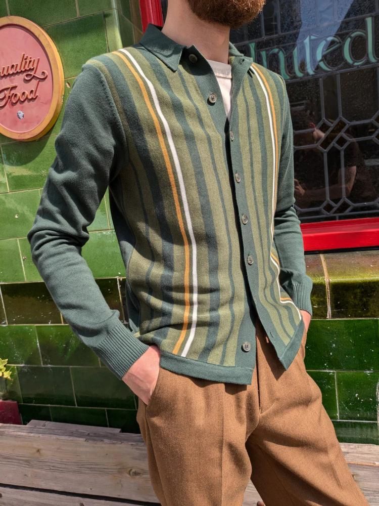 最終入荷☆JTG Sands L/S Button-Through Knit 【Olive】 - Jump