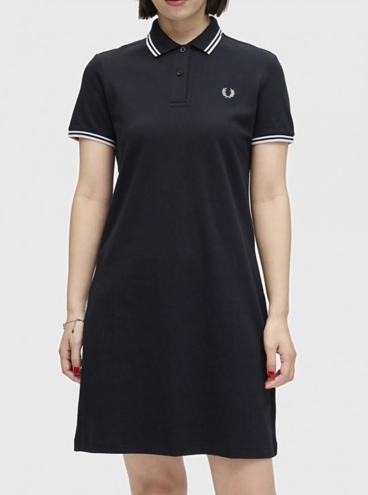 FRED PERRY ワンピース FRED PERRY ワンピース 「別注」FRED / TIPPED PIQUE DRESS