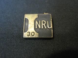 労組バッジ 『 NRU 30 』 国鉄労働組合 - 鉄道趣味空間 ロジテツNET