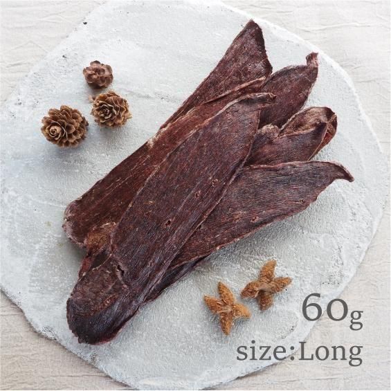 増量【厚切り】鹿ももジャーキー310g トリミングした厚切りの