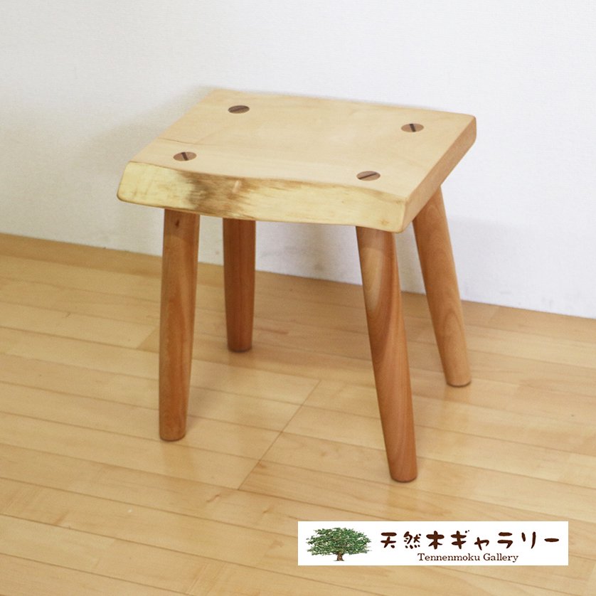 一枚板　スツール（飾り台）　栃　stool-tochi-tc02　【送料無料】 - 天然木ギャラリー  公式オンラインショップ｜天然木・無垢の一枚板・TVボード・家具 通販