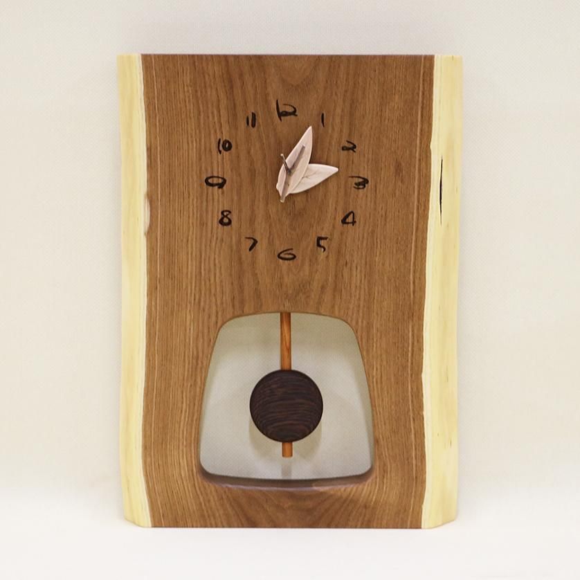 木の時計 『森の振り子時計』 M エンジュ クォーツ clock-mm