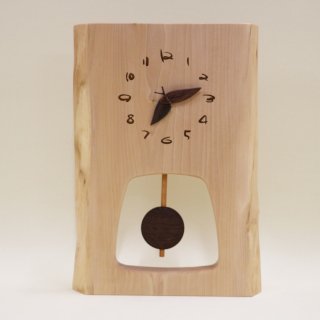 <span class='ic03'>送料無料</span>木の時計　『森の振り子時計』　Ｌ 栃（とち）　クォーツ clock-ml-109