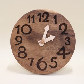 <span class='ic03'>送料無料</span>木の時計「nami（なみ）」 モンキーポッド　クォーツ clock-n-14-monki