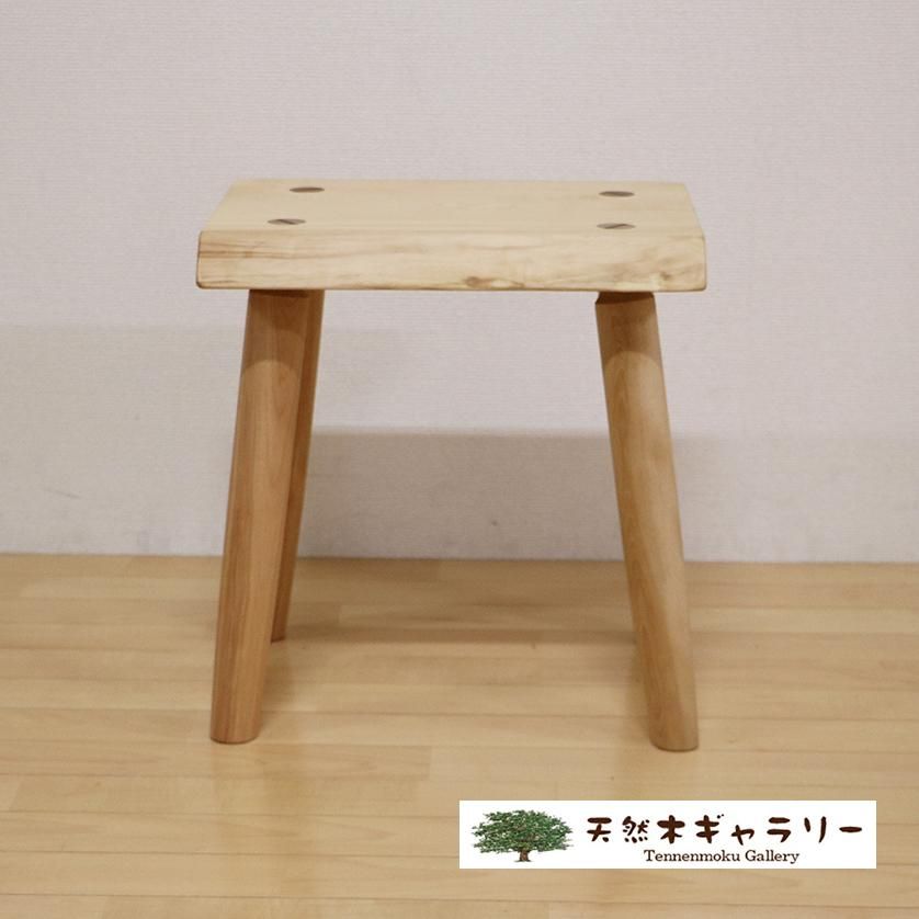 一枚板 スツール（飾り台） 栃 stool-tochi-t-02 【送料無料