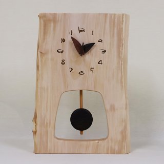 <span class='ic03'>送料無料</span>木の時計　『森の振り子時計』　Ｌ 栃（とち）　クォーツ clock-ml-103