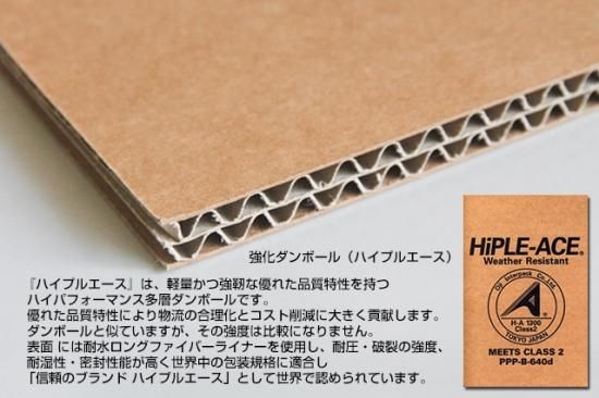 強化ダンボール「ハイプルエース(HiPLE-ACE)」2層シート 3枚セット 700