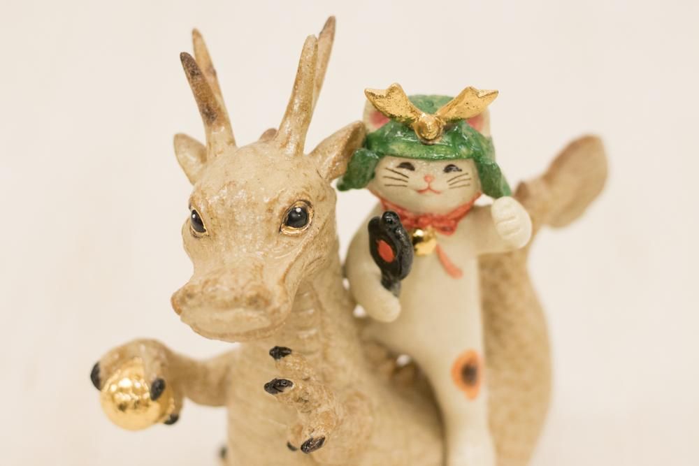 福々招き五月人形 龍となかよし 端午の節句 - クラフト悠季