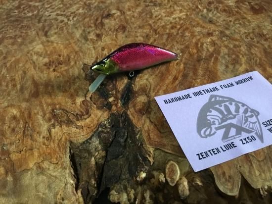 ハンドメイドミノーのセット ZENTEN LURE3個セット①ZX-50 spec2 シンキング6g ②ZX-50