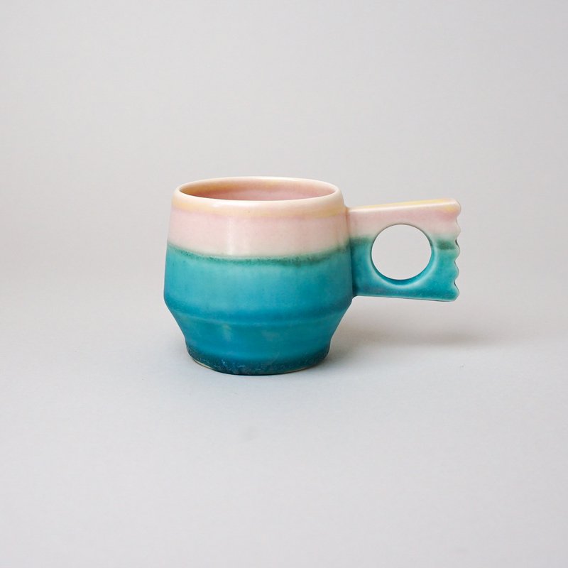  SMALL HANDLE PIECE -PINK & BLUE
