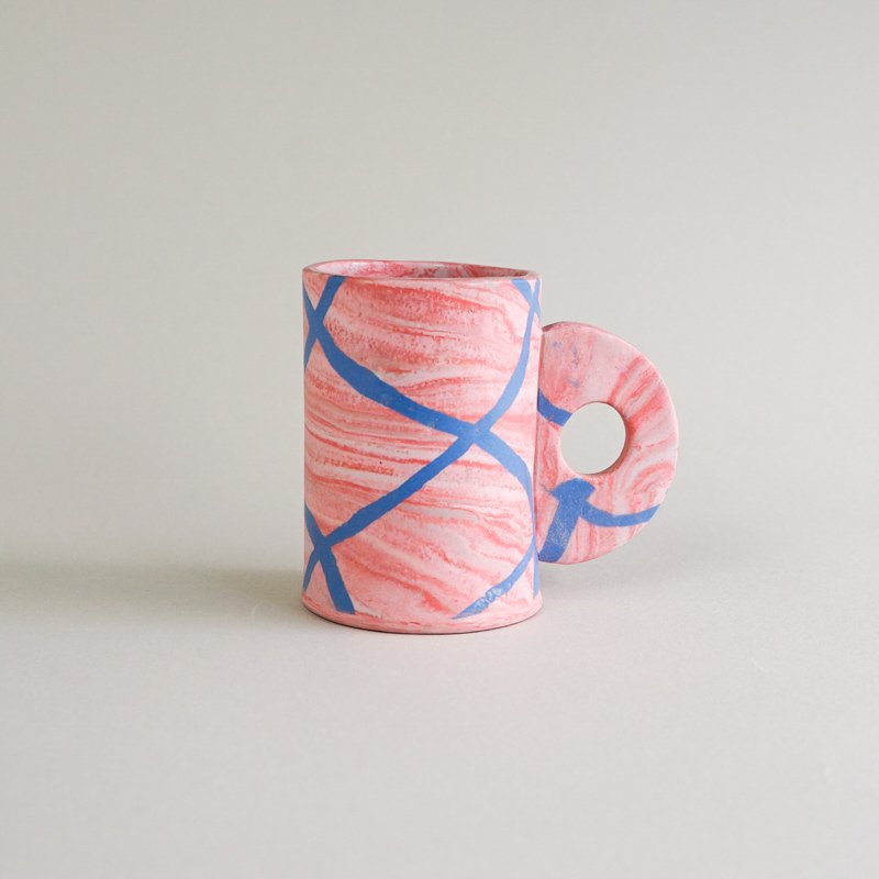  HANDLE PIECE -MARBLE PINK