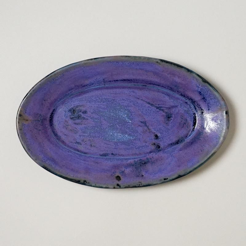  OVAL PLATE PURPLE