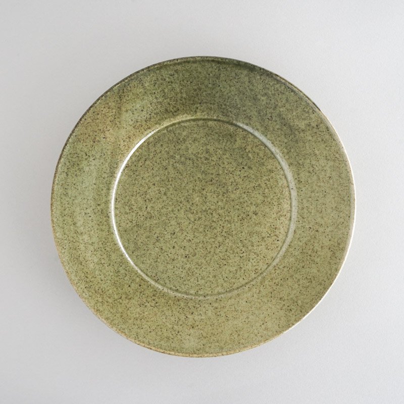  RIMMED PLATE GREEN