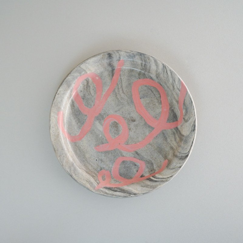  MARBLE PLATE PINK -C