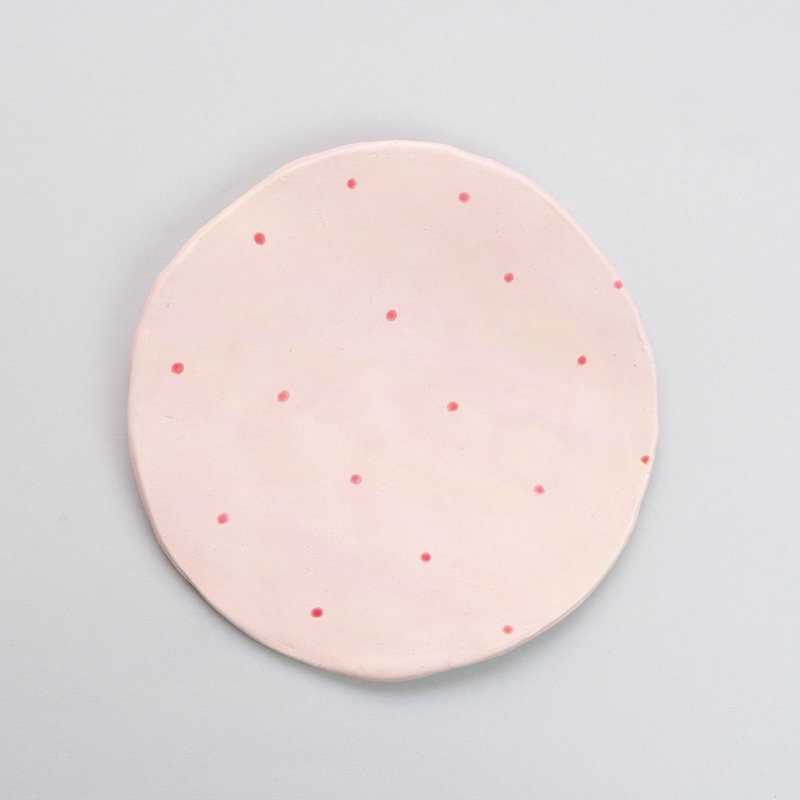  PINK DOTS PLATE
