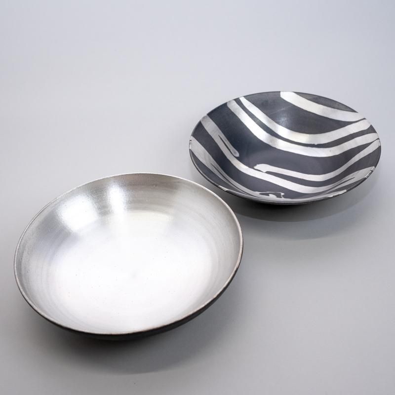 都築明 Akira Tsuzuki｜銀彩スリップ鉢｜オンラインショップIBE