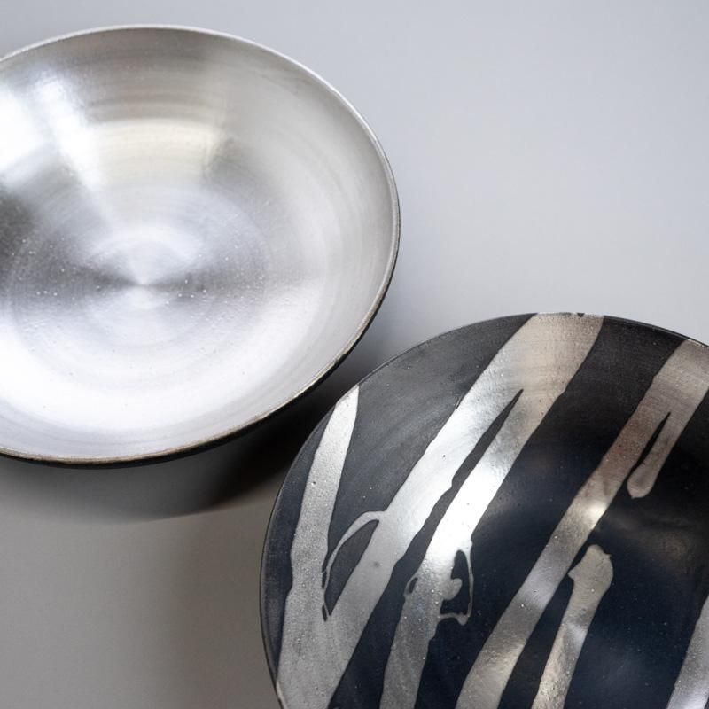 都築明 Akira Tsuzuki｜銀彩スリップ鉢｜オンラインショップIBE