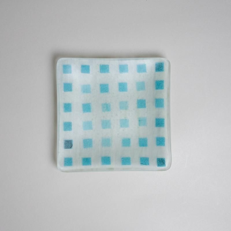  SQUARE PLATE BLUE