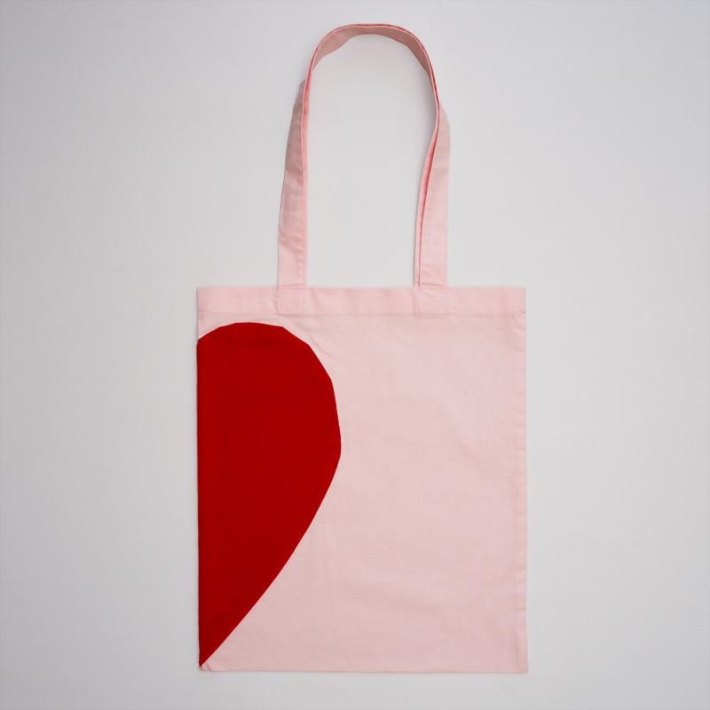  BE MY VALENTINE TOTE VELVETEEN