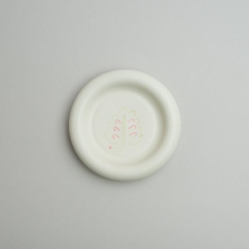  DRAWING PLATE S LEAF WH