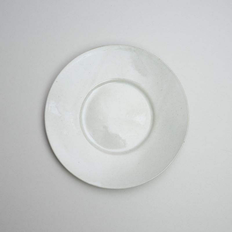  WIDE RIM PLATE -WHITE
