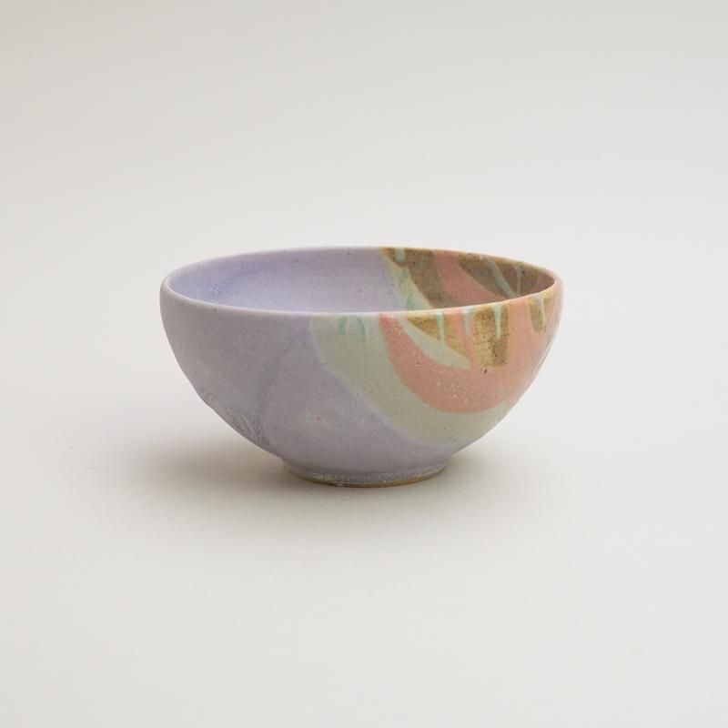  RICE BOWL -PURPLE & SALMON