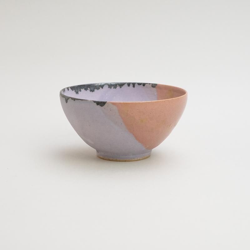  RICE BOWL -PURPLE & SALMON