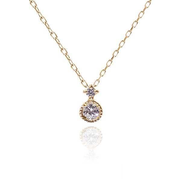 京都のジュエリーブランド【心葉】ダイヤモンド リボン 10金 京都のジュエリーブランド【心葉】ダイヤモンド リボン 10金