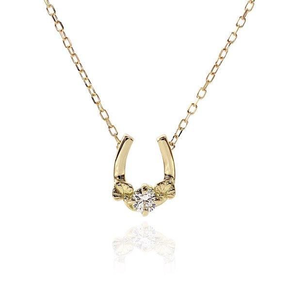 ダイヤモンド 18K 馬蹄 葵 ネックレス|京都のジュエリーブランド ダイヤモンド 18K 馬蹄 葵 ネックレス|京都のジュエリーブランド
