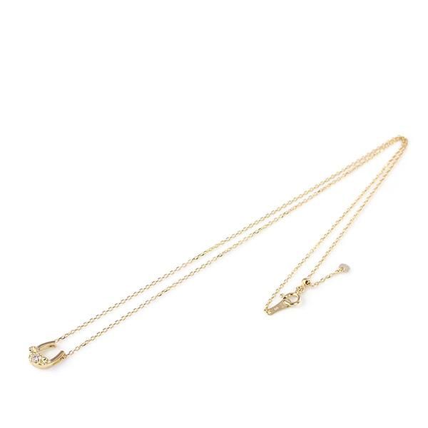 ダイヤモンド 18K 馬蹄 葵 ネックレス|京都のジュエリーブランド