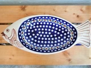 ザクワディ ポーリッシュポタリー ポーランド食器 魚ボウル 皿