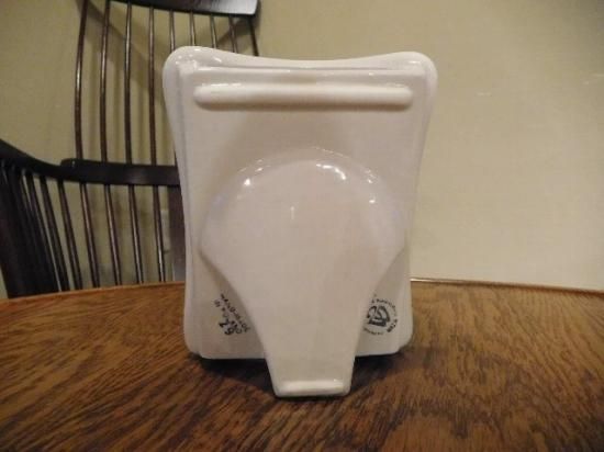 青い花柄の陶器製フォトフレーム ab16108.jpg