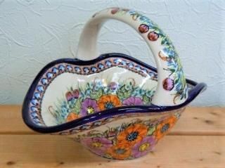 ミレナ バスケット - ポーランド陶器食器専門店 ポーリッシュ