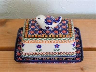 ポーランド食器　バターケース Amazon | ポーランド食器 ポーリッシュポタリー バター＆チーズケース