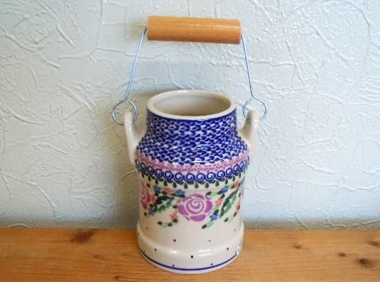 ミレナ ミルクコンテナ 「紫のばら」 - ポーランド陶器食器専門店 ポー