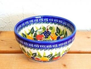 ポーリッシュポタリー スープボウル(紫花) ポーリッシュポタリー花柄ボウル 2個セット 12cm - メルカリ