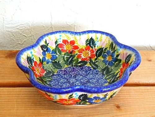 ポーリッシュポタリー　ポーランド食器　カリヒ　フラワーボウル カリヒ 花の形のボウル - ポーランド陶器食器専門店 ポーリッシュ