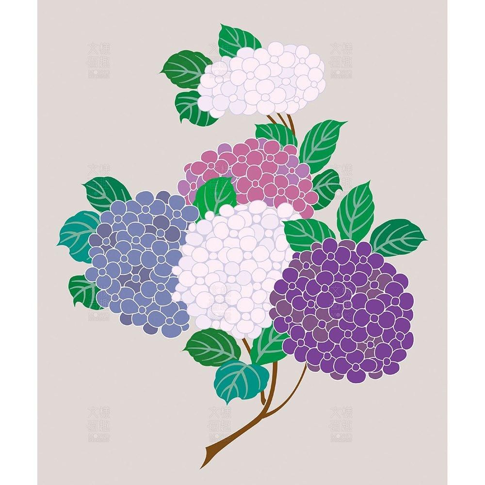明石水差の紫陽花文 伝統文様のデザイン素材なら 文様百趣online Shop 明石水差の紫陽花文 伝統文様のデザイン素材なら 文様百趣online Shop