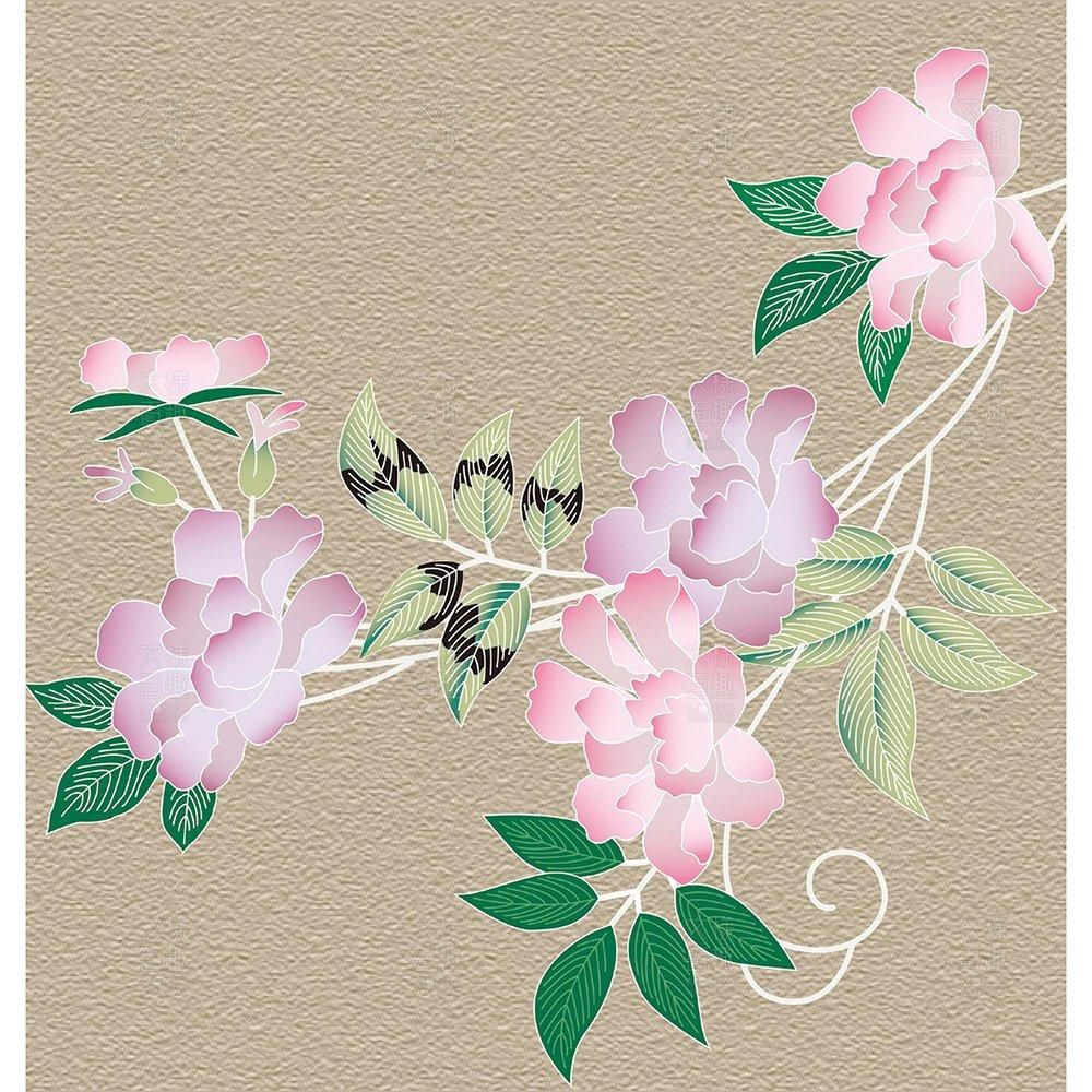 友禅の蔓薔薇文 伝統文様のデザイン素材なら 文様百趣online Shop