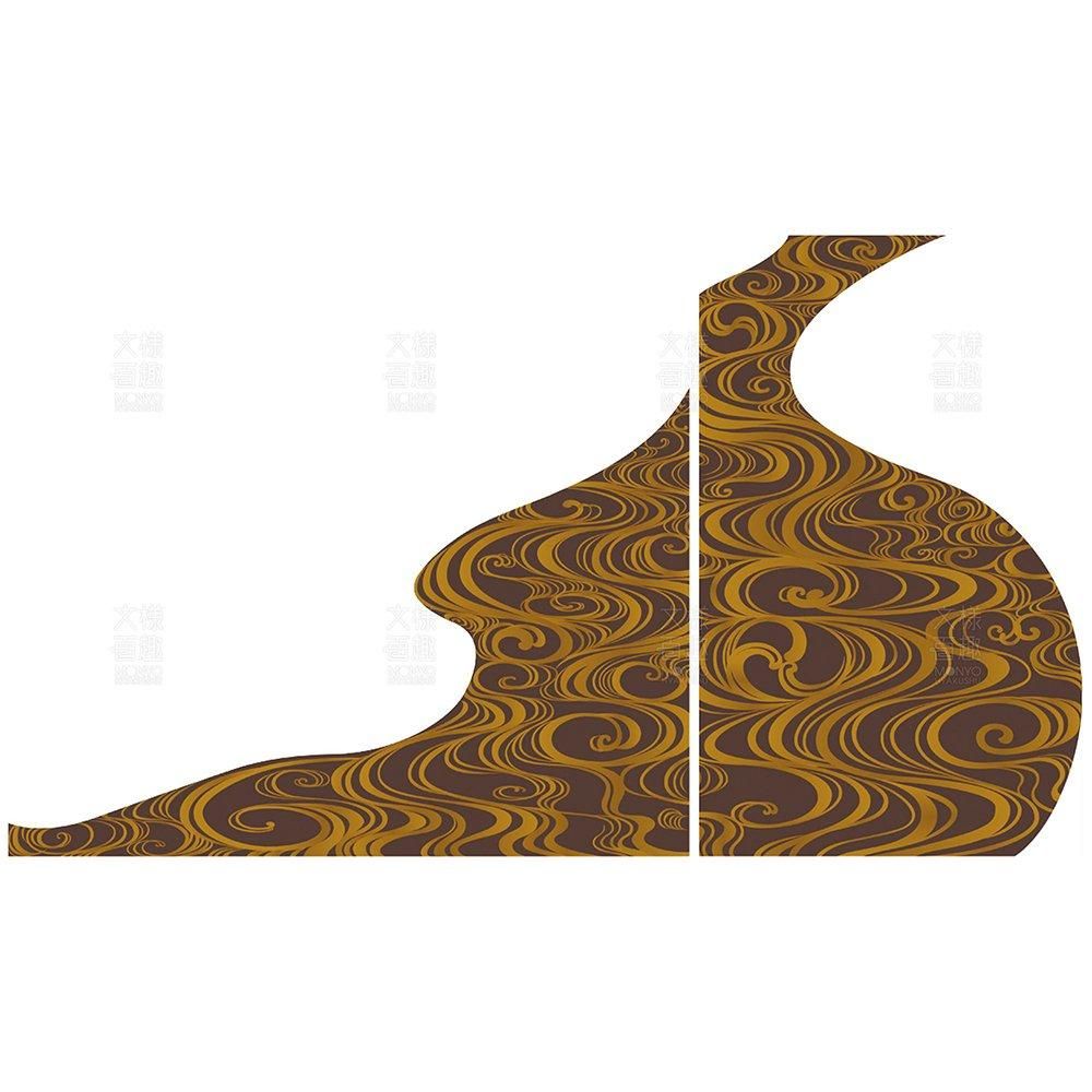 光琳/紅白梅図の水流 - 伝統文様のデザイン素材なら【文様百趣ONLINE