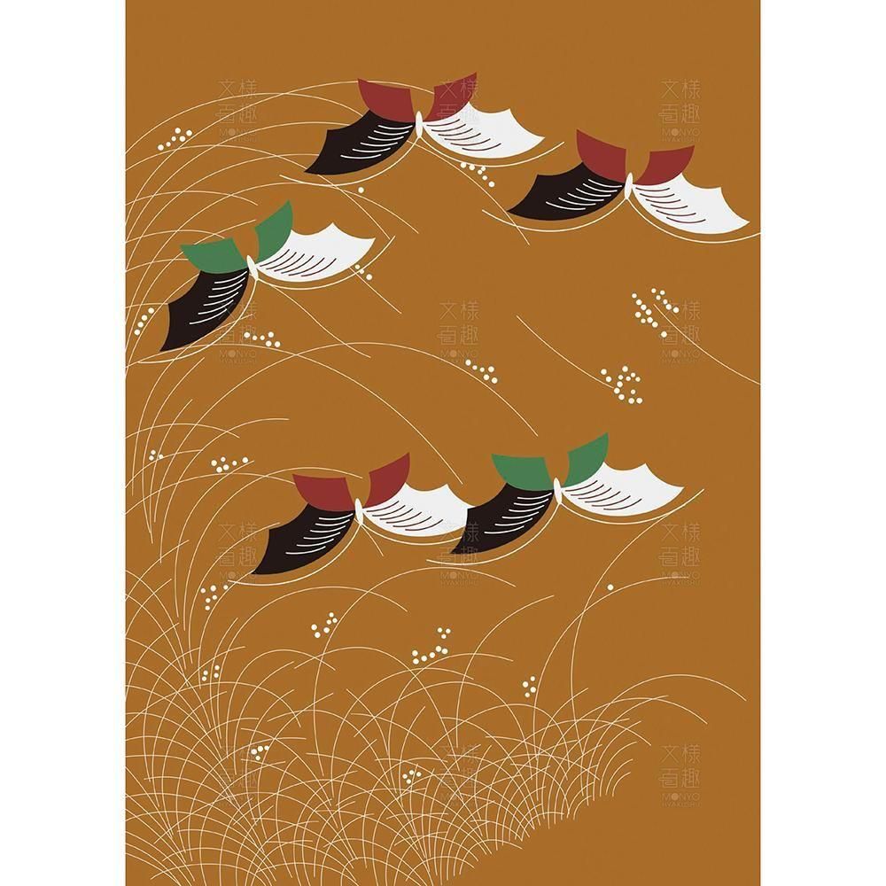 漆絵盆の蝶文 - 伝統文様のデザイン素材なら【文様百趣ONLINE SHOP】